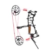 BFL-LM1 Little Monster | Compact & Lightweight Dual-Purpose Compound Bow – Shoots Arrows & Steel Balls | Portable & Powerful