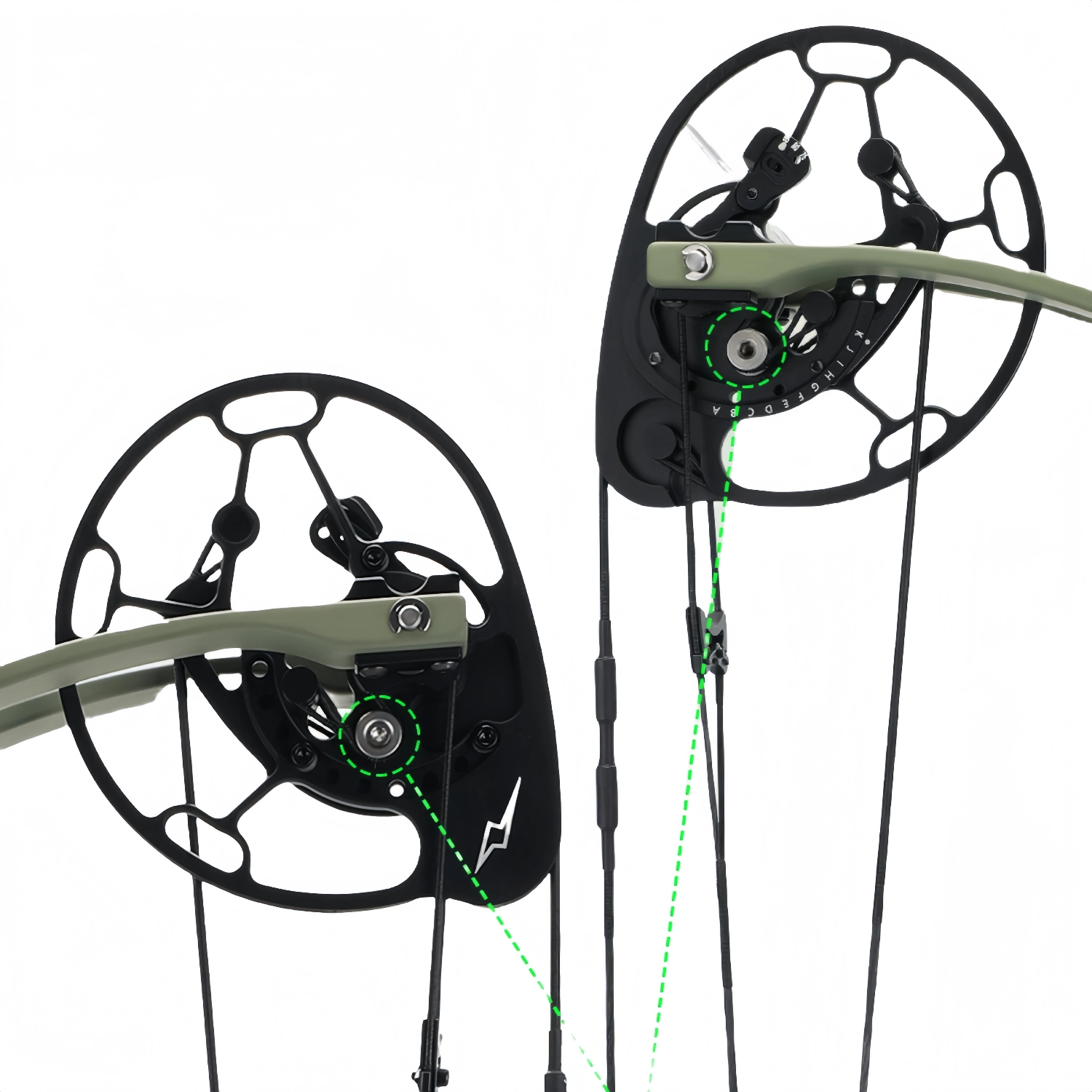 BattleFalcon BattleFalcon BFLW-P19 Adjustable Cam System — Smooth Draw Cycle and 80% Let-Off
