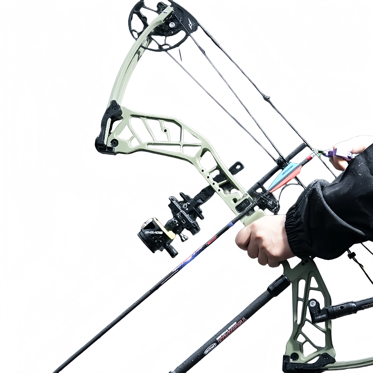 BattleFalcon BattleFalcon BFLW-P19 Hunting Scene — Fuxi Compound Bow in Real Action