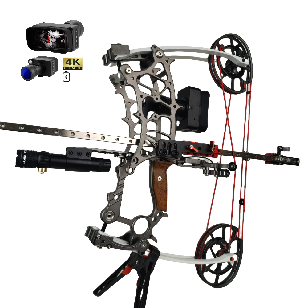 BattleFalcon BFL-LM1 Tactical Compound Bow Kit – Includes Electronic Night Vision Scope, Telescopic Anchor Guide