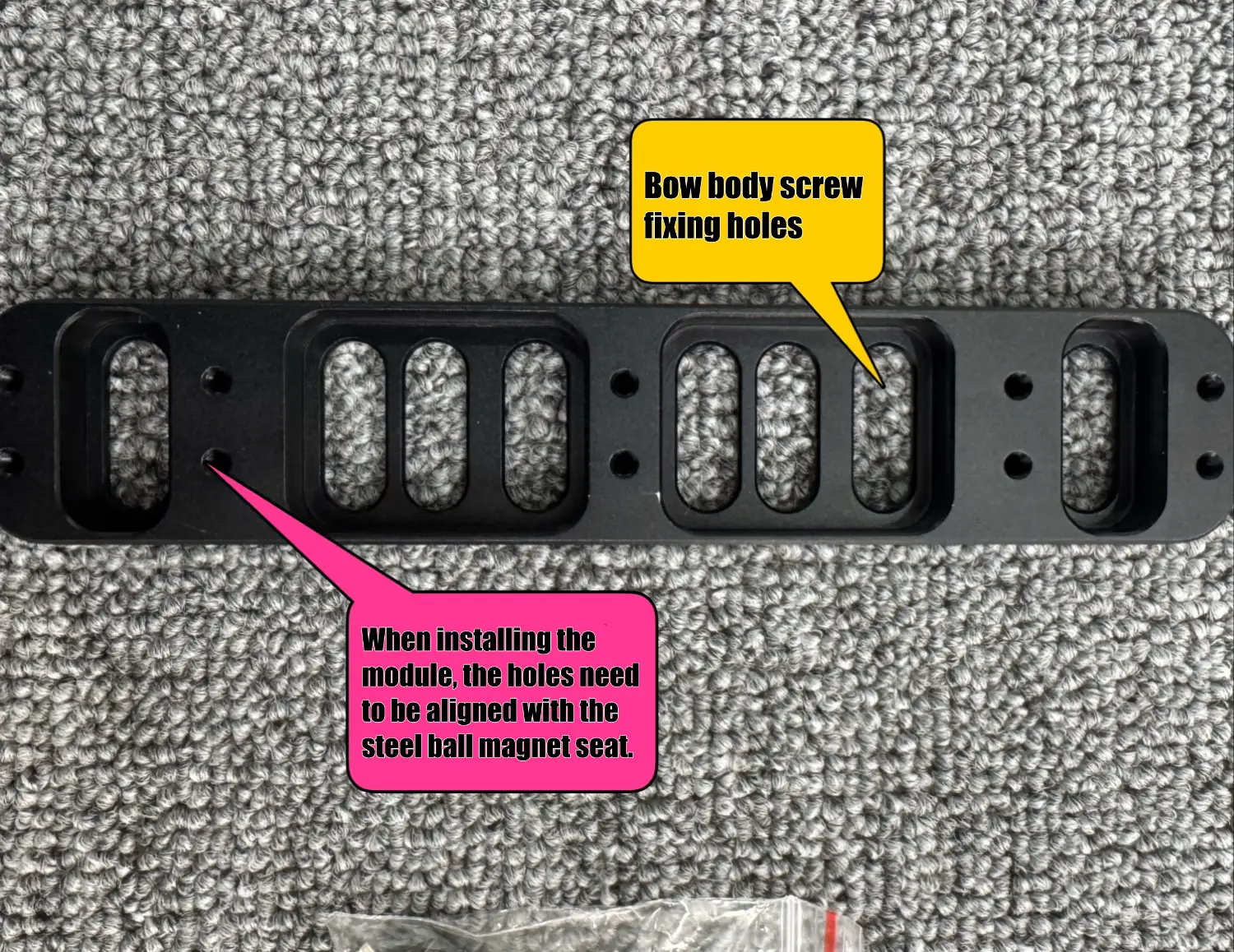 Universal Mount System — Fits Most Compound Bows and Tactical Rigs (2) BattleFalcon BF-CK Telescopic Anchor Point Guide – Shooting Alignment Trainer for Compound Bows