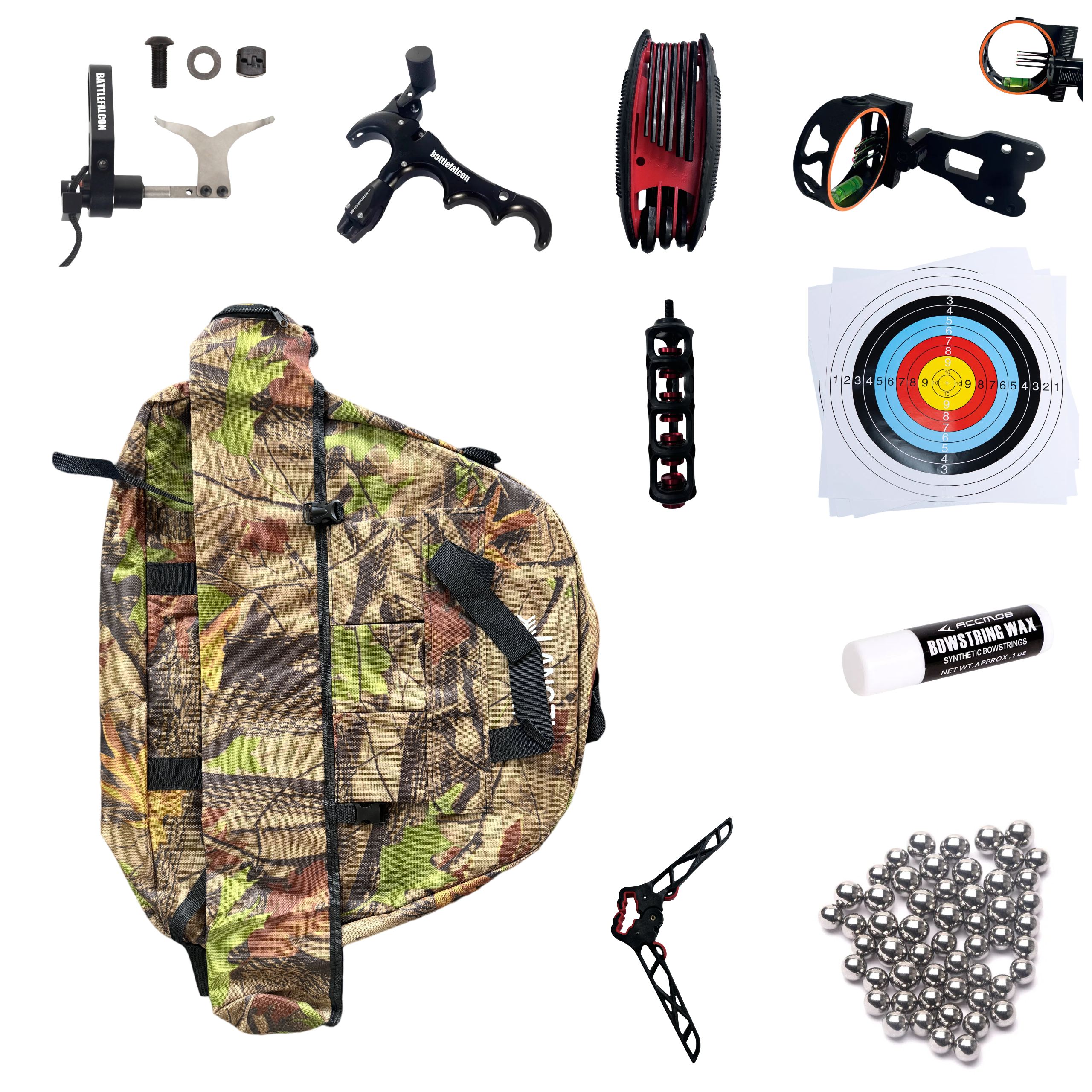 Receive a full set of compound bow accessories