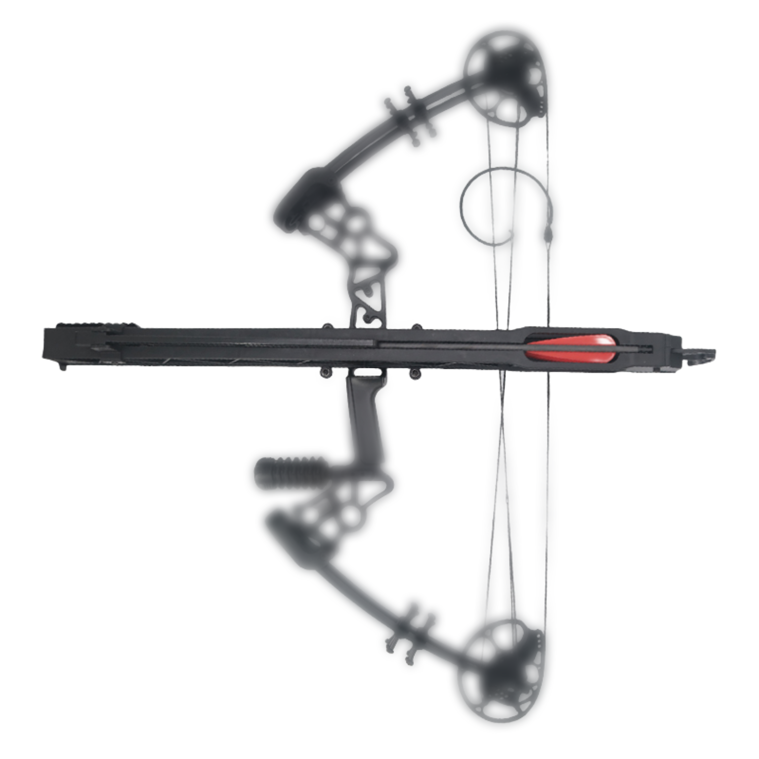 BF-L19 Compound Bow Equipped with BF-L19KM Rapid-Fire Arrow Magazine BattleFalcon BF-L19kM Compound Bow Rapid-Fire Arrow Magazine