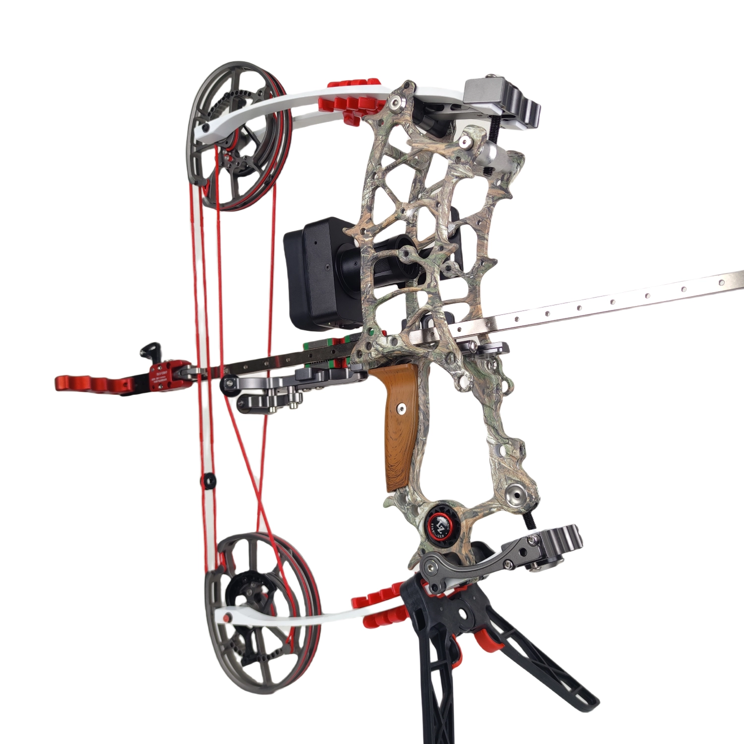 BattleFalcon BFL-LM1 Archery Kit Components — Tactical Scope, Anchor Guide, and Leaf Camo System02
