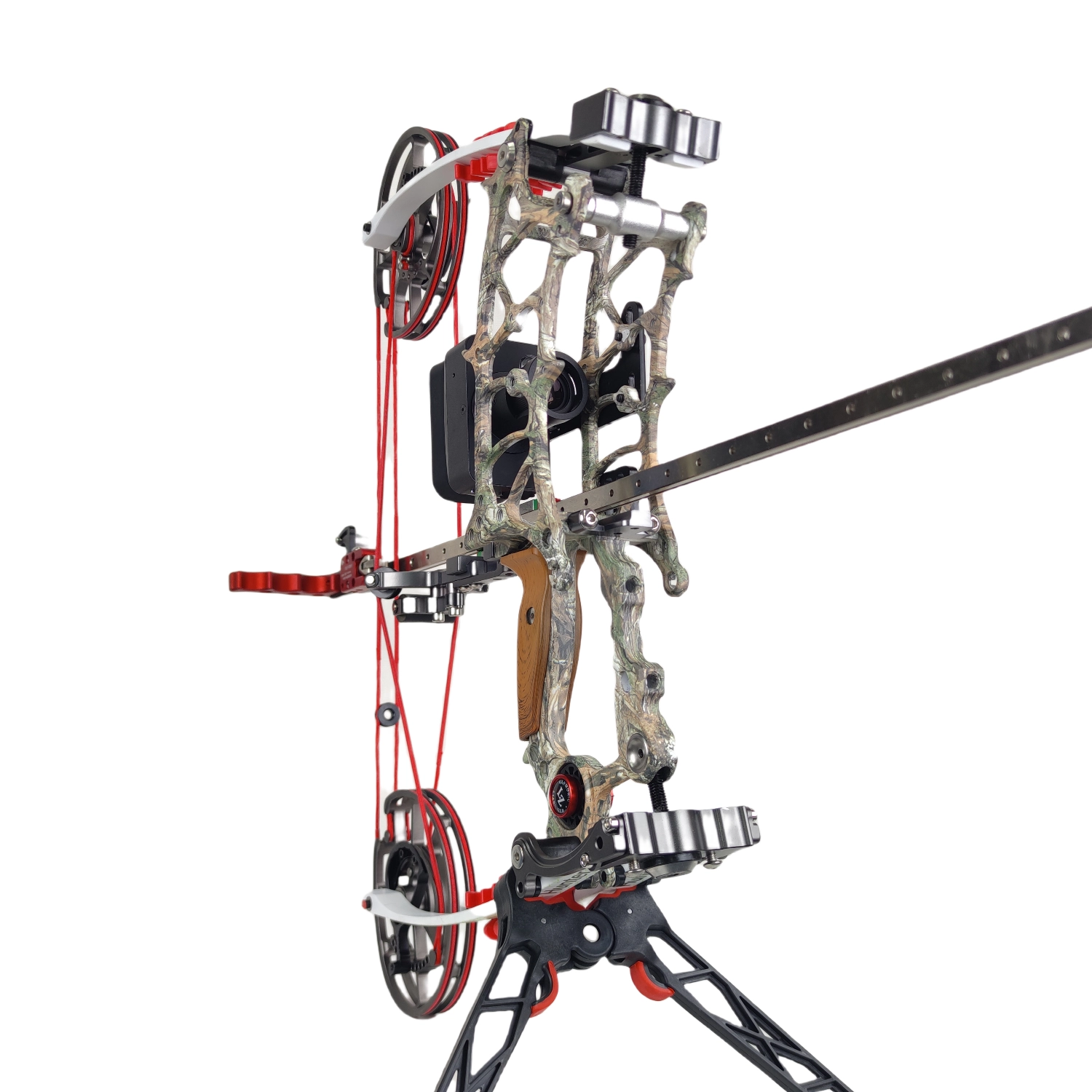 BattleFalcon BFL-LM1 Kit Mounted on BattleFalcon Compound Bow — Tactical Setup Ready