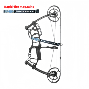 BattleFalcon BFJ-109K Rapid-Fire Magazine Compound Bow Kit — Shoots Arrows and Steel Balls BattleFalcon BFJ-109K Continuous-Feed Dual-Purpose Compound Bow – Supports Arrows & Steel Balls