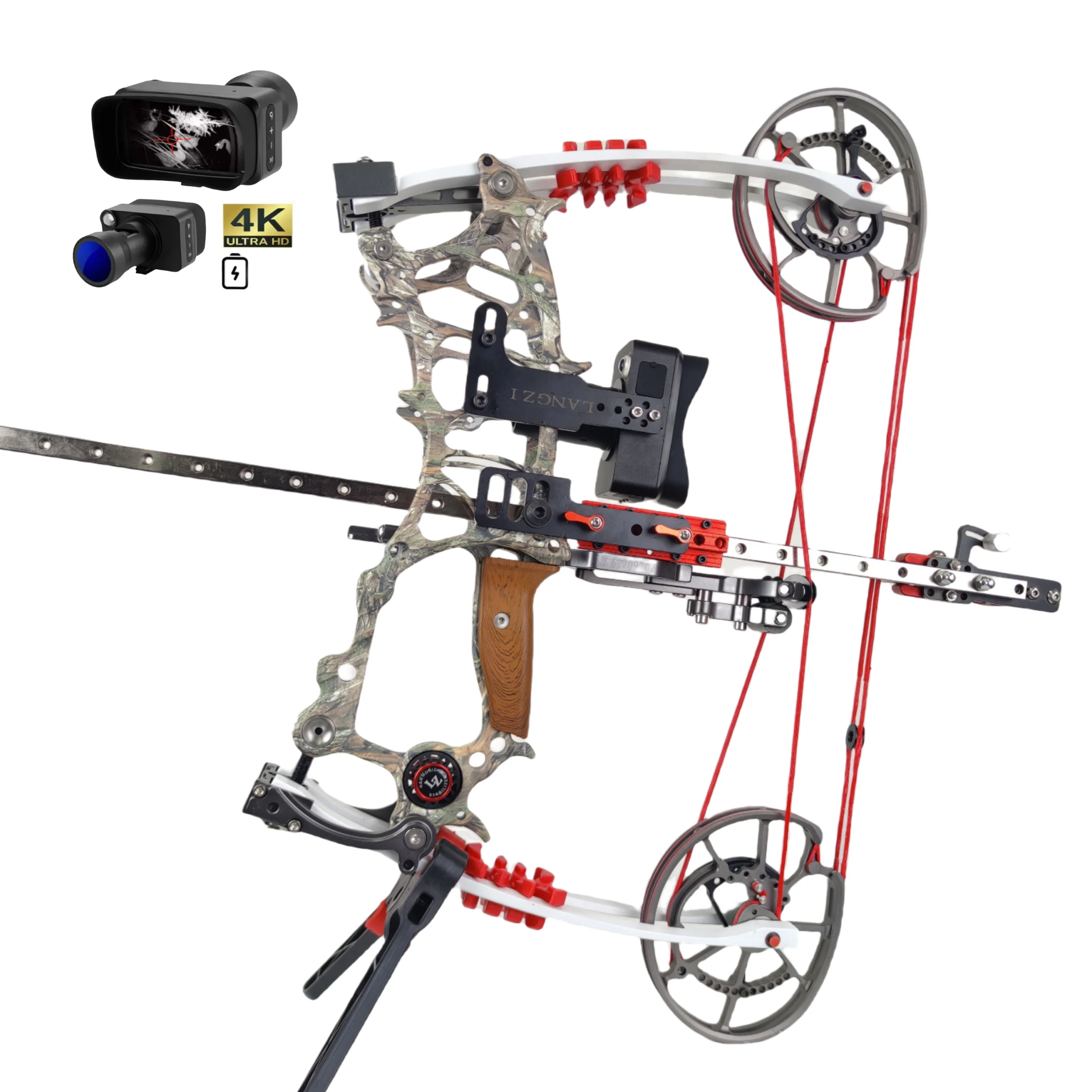 BFL-LM1 Tactical Accessory Kit for Archery – Leaf Camo / Night Vision Scope / Telescopic Anchor Guide
