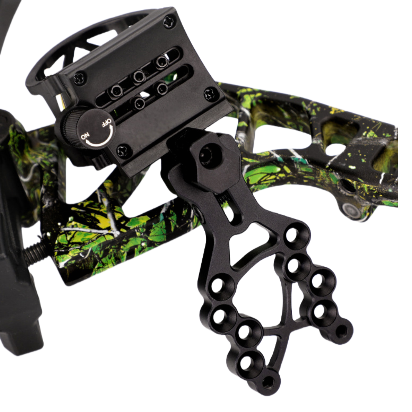 BattleFalcon LW-M1 5-Pin Sight Mounted on BattleFalcon Compound Bow02