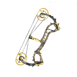 X82 Dual-Purpose Compound Bow Colors — Camo Gold BattleFalcon BFG-X82 Dual-Purpose Compound Bow — Carbon Fiber, 390FPS, Shoots Arrows & Steel Balls